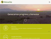 Tablet Screenshot of manuelita.com